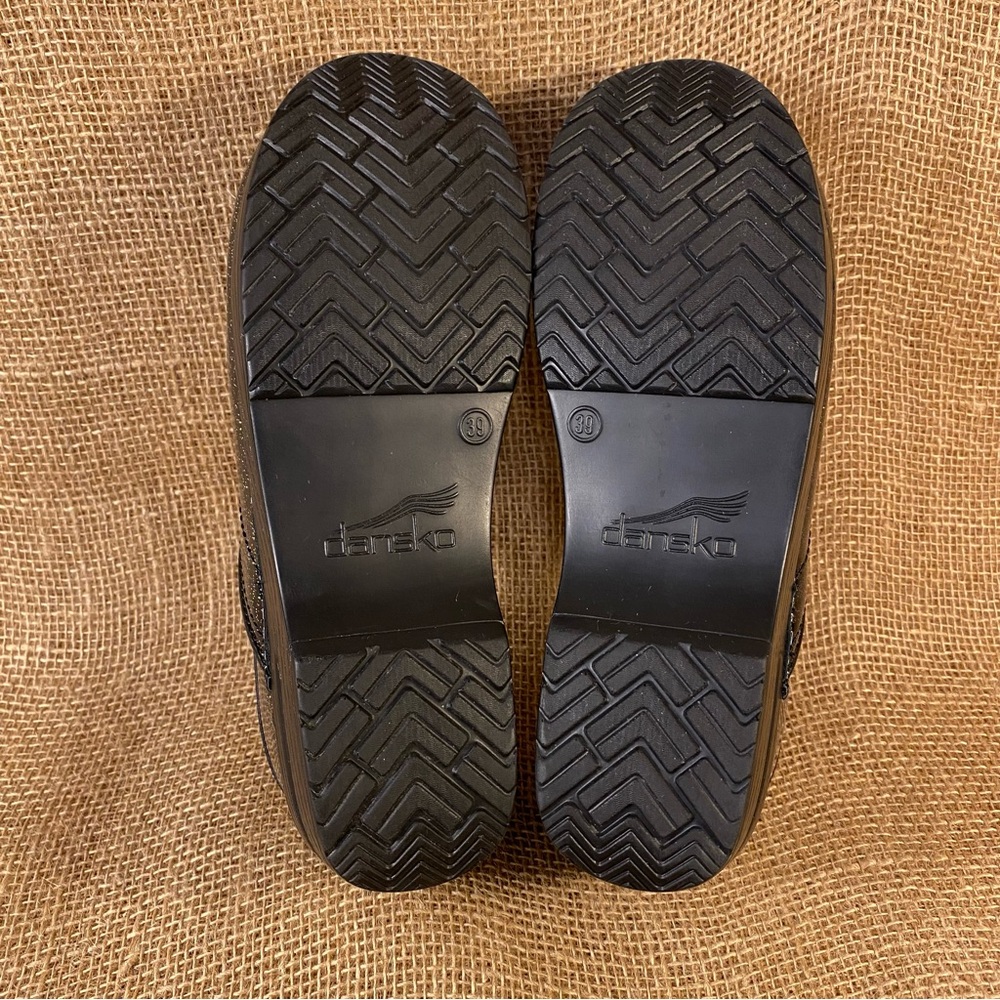 Dansko clogs black with sparkles leather professional womens size 8.5 EU 39 - Picture 10 of 13